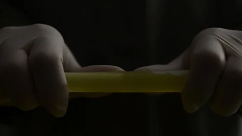 Glow stick activation Stock Footage 86211897