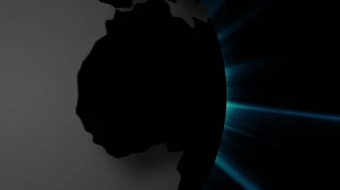 The glow of the sun over land Stock Footage 64770686