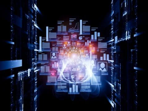 Glow of Technology Stock Illustration