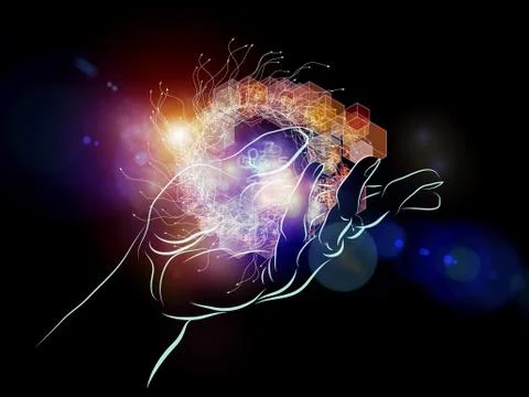 Glow of Technology Stock Illustration