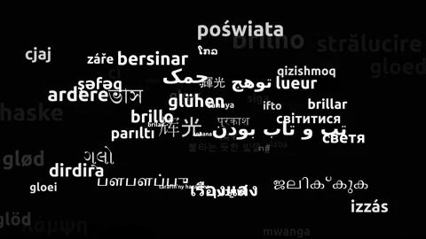 Glow Translated in 66 Worldwide Languages Endless Looping 3d Zooming Wordclou 스톡 동영상 145216924