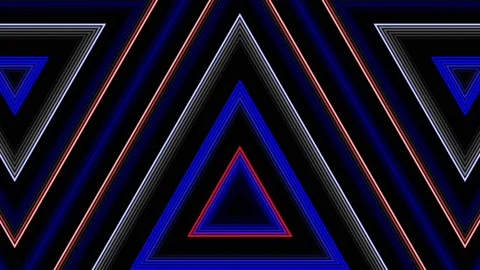 Glow Triangles Stock Footage 87843698