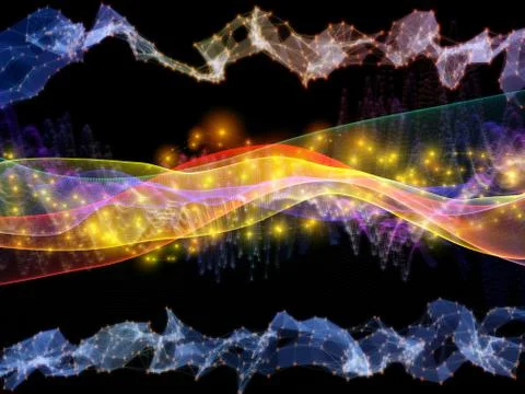 Glow of Wave 스톡 일러스트