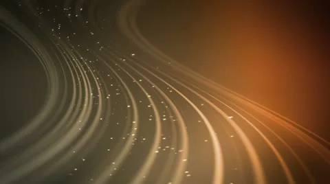 Glow Waves Amber Orange Stock Footage 12643506