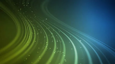 Glow Waves Blue Yellow Stock Footage 25988860
