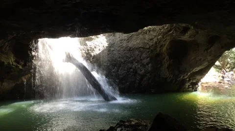 Glow Worm &amp; Bat Cave Stock Footage 56134581