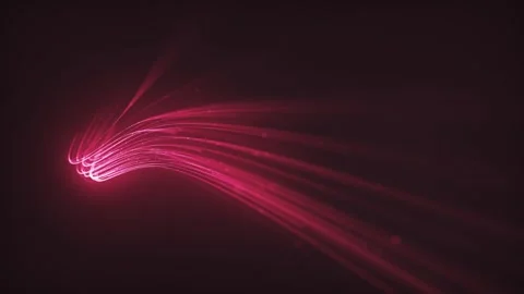 Glowing 3d Digital Light Strokes Background 库存影片 330590459