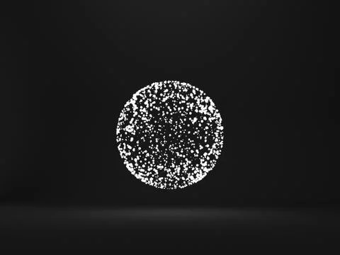 Glowing 3d sphere Stock Illustration