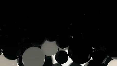 Glowing 3d spheres modern dynamic background loop  V2 스톡 동영상 91236423