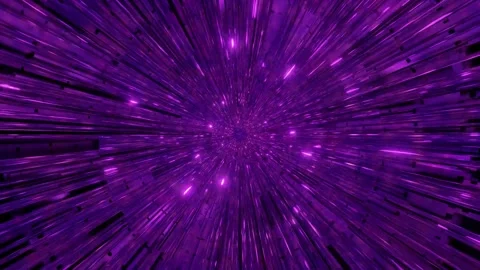 Glowing 4k rotating neon space tunnel 3d illustration motion design vj loop Stock Footage 160540483