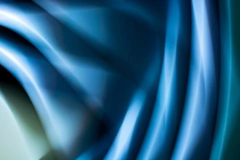 Glowing abstract background in cool blue tones from waves. Stock Illustration