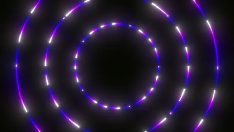 Glowing abstract background. loop background of circles Stock Footage 314275400