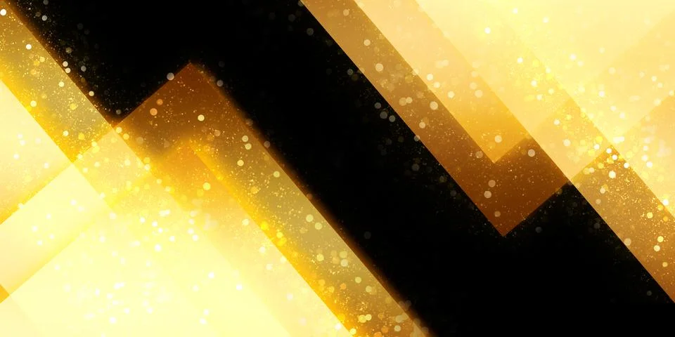 Glowing abstract background square frame Light trails and bokeh 3D illustrati Stock Illustration