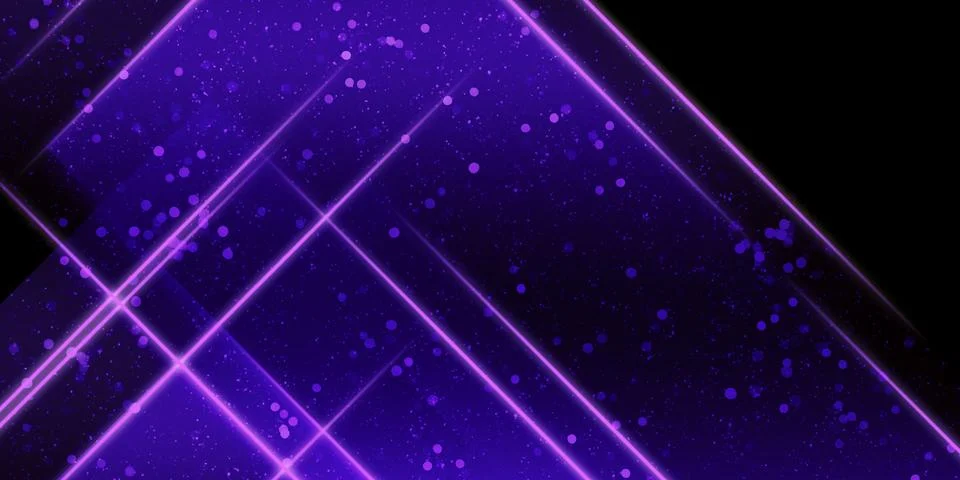 Glowing abstract background square frame Light trails and bokeh 3D illustrati Stock Illustration