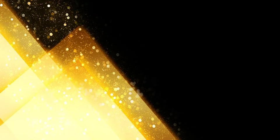 Glowing abstract background square frame Light trails and bokeh 3D illustrati Stock Illustration