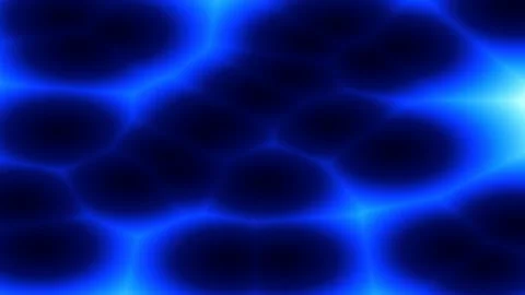 Glowing abstract biological cell pattern with warm amber energy flow. Stock Footage 336268211