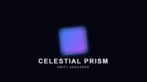 Glowing Abstract Celestial Prism Effect | Futuristic Sci-Fi Tech Background Stock Footage 337576651