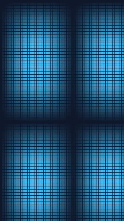 Glowing abstract data grid background with futuristic blue technology matrix Stock Footage 342524169