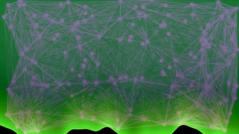 Glowing abstract data network connecting nodes futuristic technology backgr.. Stock Footage 339352481