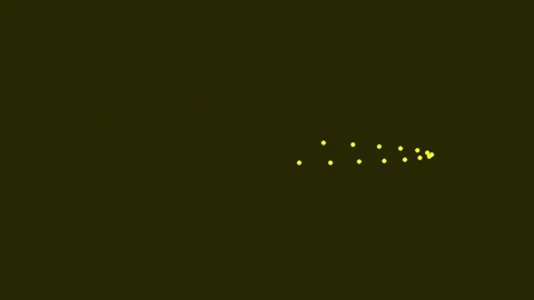 Glowing abstract data stream curve on dark background | Futuristic technolo.. Stock Footage 337164622