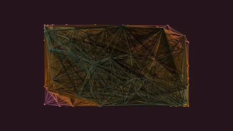 Glowing abstract digital data visualization network lines technology backgrou Stock Footage 340378651