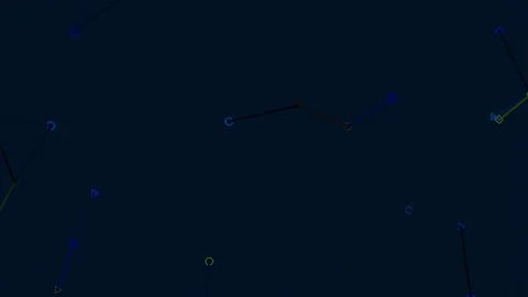 Glowing abstract digital network connections visualizing complex data flow .. Stock Footage 342205938
