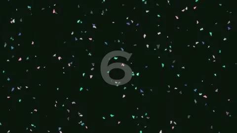Glowing abstract digital number nine graphic animation on dark minimalist b.. Stock Footage 342205942