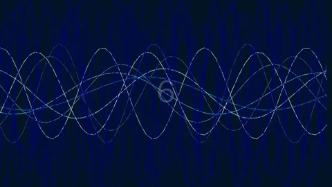 Glowing abstract digital wave pattern background for futuristic data visual.. Stock Footage 342115584