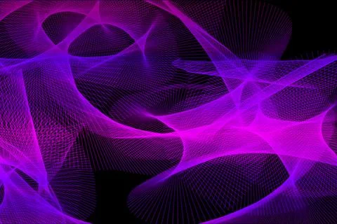 Glowing abstract digital wave pattern vibrant fluid texture modern design Illustrazione stock