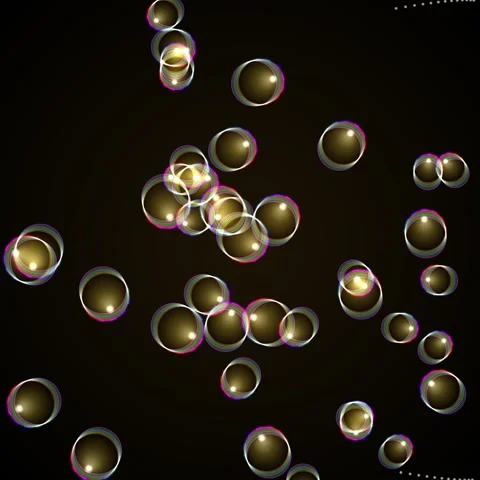Glowing abstract energy particles circle bokeh light flow background futuri.. Stock Footage 345689873