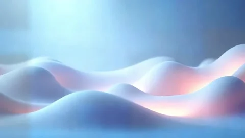 Glowing Abstract Forms in Motion: Minimalist Shapes Expanding Gently Stock Footage 286978348