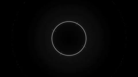 Glowing abstract geometric circle background for modern digital technology .. Stock Footage 344516618