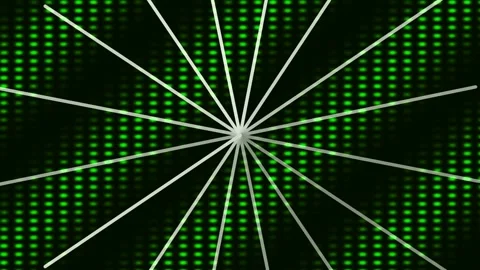 Glowing abstract geometric network pattern with radiating gold data flow on.. Stock Footage 339502406