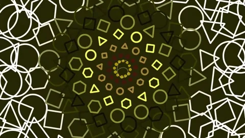 Glowing abstract geometric network pattern for data flow connection backgroun Stock Footage 342205946