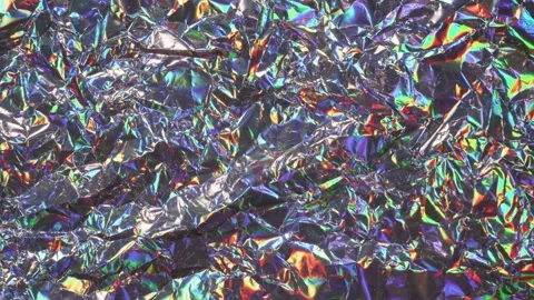 Glowing Abstract Holographic Foil Background with Illusionary Light Patterns Stock Footage 313548136