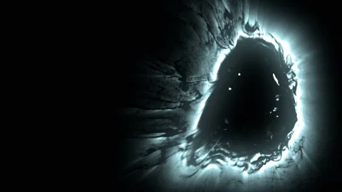 Glowing Abstract Ink Drop Stockbeeldmateriaal 118520948