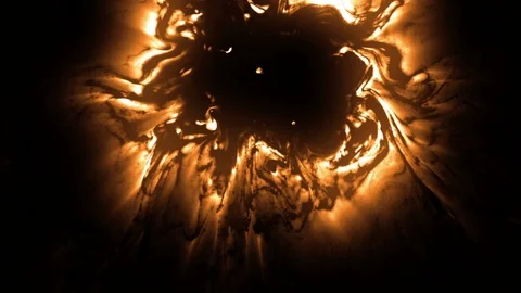 Glowing Abstract Ink Drop Stock-Footage 118521446