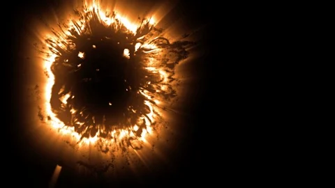 Glowing Abstract Ink Drop 動画素材 118521540