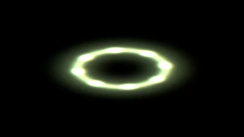 Glowing abstract light ring motion background Vídeos de archivo 346816734