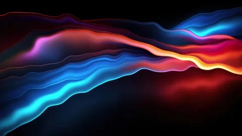 Glowing abstract lines motion animation background Video stock 301672534