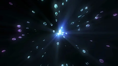 Glowing Abstract Liquid Particles Vidéo 118513965