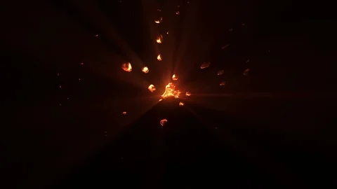 Glowing Abstract Liquid Particles Stock Footage 118514965