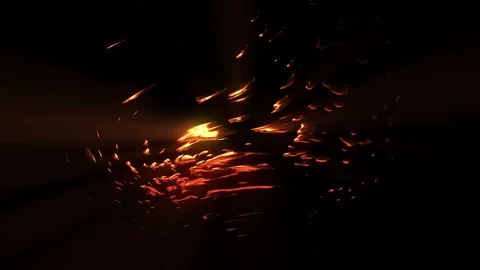 Glowing Abstract Liquid Particles 库存影片 118515196