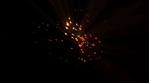 Glowing Abstract Liquid Particles Video stock 118515564