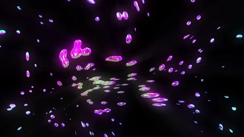 Glowing Abstract Liquid Particles Stock-Footage 118515915