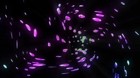 Glowing Abstract Liquid Particles Stock Footage 118516264