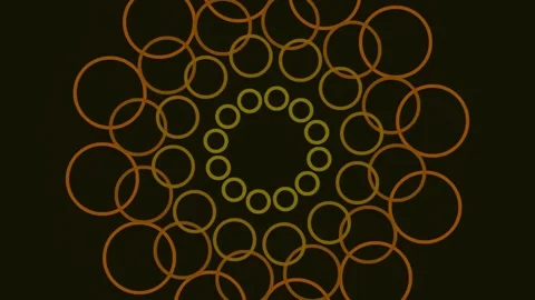 Glowing Abstract Mandala Pattern Illustrating Energy Flow and Cosmic Interc.. Stock Footage 341058188