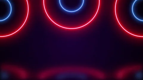 Glowing abstract neon background with lines. Stock Footage 163636233