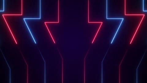 Glowing abstract neon geometric background Stock Footage 163635404