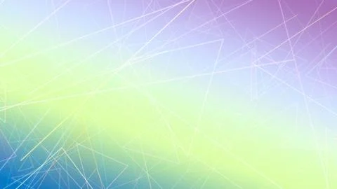 Glowing abstract network constellation of thin lines and triangles across p.. Stock Illustration